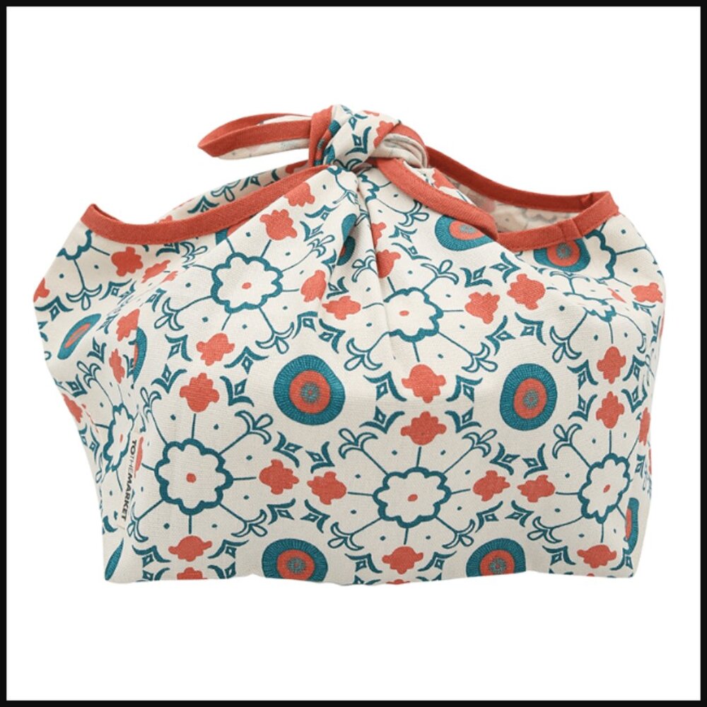❣️2/$36 NIP To The Market Food Wrap Carrier Machine Washable Retail Price $70.00